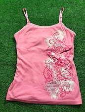 Harley-Davidson Pink Spaghetti Strap Tank Top Cami Shirt Women's XL picture