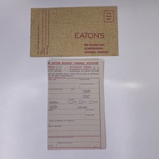 Eaton's Scarborough Ontario Canada Order Form Budget Charge Account 1968 picture