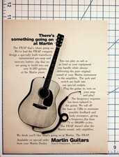 Vintage Martin Guitars FRAP D-18D Acoustic Guitar Transducer Print Ad 1970s picture