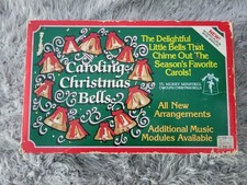 Vintage Merry Minstrel Caroling Christmas 12 Bells Capricorn 25 Holiday Carols picture