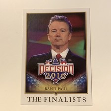 Decision 2016 Rand Paul The Finalists Trading Card #86 picture