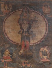 Real Tibet 1600s Old Antique Buddhist Thangka 