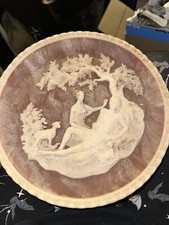 1978 Incolay 3-D Stone Plate Hand Sculptured and Signed Gayle Bright Appleby picture