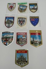 Vintage European Travel Decals/Stickers Lot Of 10 picture