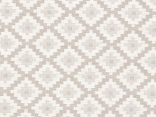 Scalamandre Geometric Woven Ogee Diamond Fabric- Tokat Blue Grey 3 yds 2828-001 picture