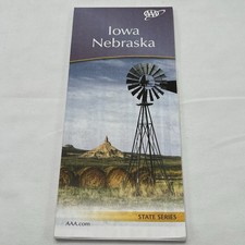 AAA Map Iowa Nebraska State Series 2017 Travel Map picture