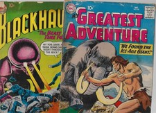 TWO SILVER AGE DC HORROR COMIX - Blackhawk 154 & My Greatest Adventure 40  picture