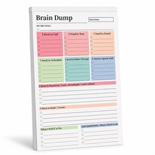 Brain Dump Notepad, ADHD Brain Dump Notepad, 50 Pages picture