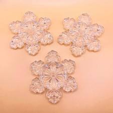 Waterford Marquis Crystal Snowflake Ornament Set of 3 No Box picture