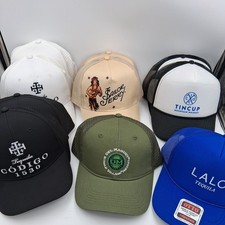  10 Alcohol Advertising Trucker Hat Lot Tincup Jerry   Código 1530  Lalo picture
