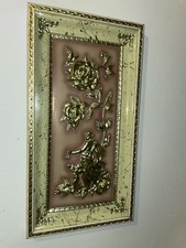 VTG Four Seasons Metal Craft MCM 3D Regency Wall Art Summer picture