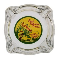 Vintage Ashtray / La Fonda Restaurant / Real Mexican Foods / Glendale CA / FLAW picture