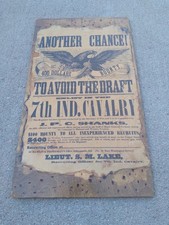 Another Chance to Avoid the Draft $400 Bounty Wooden Poster Antique Military picture