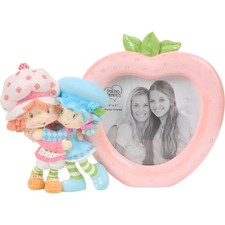 ❦ New PRECIOUS MOMENTS Figurine STRAWBERRY SHORTCAKE Blueberry Photo Frame Vase picture