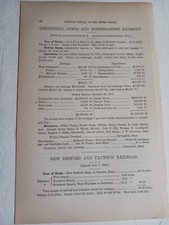 1875 Train Report SPRINGFIELD ATHOL & NORTHEASTERN RAILROAD Massachusetts  picture
