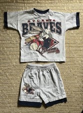 1994 Vintage Atlanta Braves Looney Tunes Bugs Bunny Two Piece Matching Set picture