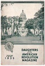 Offered here is a Daughters of the American Revolution Magazine, September 1935 picture