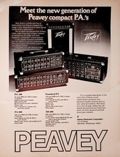 1978 Peavey XR-600 Mixer-Amp, PA-100, PA-200 & Standard - Vintage Advertisement picture