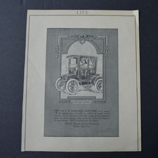 Antique 1911 Life Magazine Advertisement Babcock Electric Carriage Car Company picture