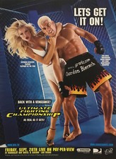 2001 UFC Promo Print Ad Tito OrtizPlayboy PMOY Victoria Silvstedt Sexy Blonde picture