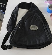 Disney Vacation Club DVC Member Sling Backpack Black Retired Logo Y2K Era Unused picture