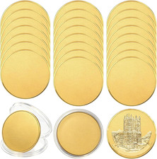 24 Pcs Gold Challenge Coin Blanks, 40Mm X 2Mm Alloy Challenge Coin picture