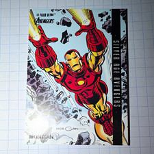 Fleer 2022 Marvel Fleer Ultra Avengers Silver Age Avengers #108 Iron Man Insert picture