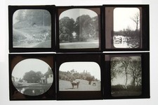 66x Antique Magic Lantern Slides - Edwardian Views Social History - UK Dealer picture