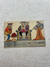 1914 J. Alan Fletcher Postcard #20 Cut Out “King Have-A-Heart” Queen Of Hearts picture