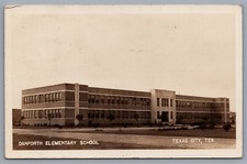 1941 Danforth Elementary School Texas City, Texas Real Photo Postcard RPPC picture