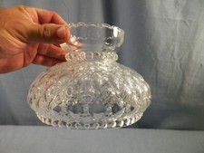 Vintage Clear Glass Aladdin Rayo Diamond Quilt Lamp Shade 5 5/8