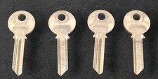 Vintage Eaton Yale & Towne 38 381 Brass Keys Lot of 4  USA Cut Keys Locksmith picture