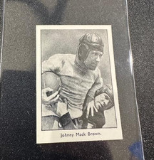 JOHNNY MACK BROWN  1935 Algamated Press CARD   HAND CUT NM picture