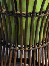 Modern Bamboo and Rattan Table Lamp 19 1/2” Tall In green picture