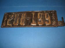 TEXAS LICENSE PLATES 1923-24 WITH FRONT BRACKET  (SINGLE PLATE) picture
