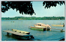 c1960s Saratoga Springs New York Lake Boat Dock Pier Launch Postcard Lot of 100 picture