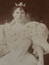 1892 Marie Tempest Actress Cabinet Card Photo New York Napoleon Sarony picture