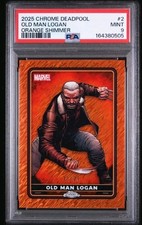 2025 Topps Chrome Deadpool - Old Man Logan - Orange Shimmer 10/25 🔥 WOLVERINE  picture