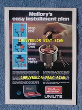 1976 Mallory Unilite Electronic Ignition Vintage Ad 