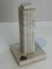 Vintage Amoco Building Marble Replica Chicago Carrara Salvage Aon Standard Oil picture