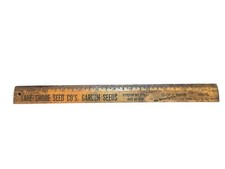 VTG Advertising Ruler Lake Shore Garden Seeds New York Wright’s Remedies Wooden picture