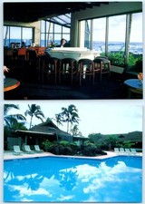 2 Postcards KOLOA, Hawaii HI ~ Piano Bar SHERATON KAUAI RESORT Hotel Pool  4