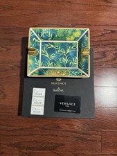 Versace Rosenthal Medusa Jungle Rectangular Ashtray 16cm Rare 100% Authentic picture