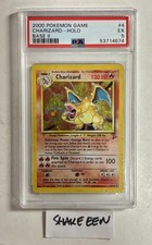 Charizard Base Set 2 4/130 Holo Rare PSA 5 English 2000 Pokémon TCG picture