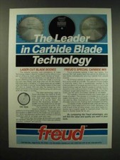 1987 Freud Carbide Sawblades Ad - The leader in carbide blade technology picture