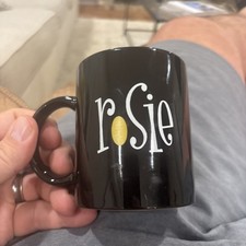 Vintage Rosie O'Donnell Show Coffee Mug – 1996 Talk Show Promo – Black Ceramic picture