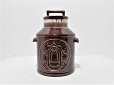Vintage McCoy Pottery Bi-Centennial Ceramic Glaze Crock Brown Drip Cookie Jar picture