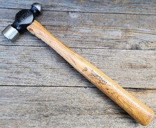 Vintage Vaughan S016 Super Steel Ball Peen Hammer w/ Wood Handle 16 OZ Hammer picture
