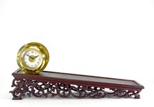 French Mystery Gravity Driven Gold Incline Rolling Clock - No Spring or Battery picture