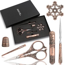 Embroidery Scissors Kits, Sewing Kit with Sewing Needle Case, Complete Vintag... picture